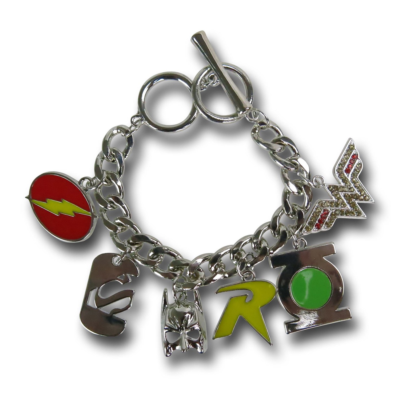 DC Heroes Symbols Charm Bracelet