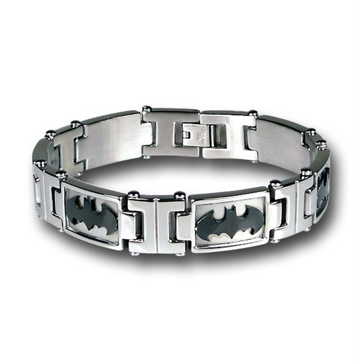 Batman Multi Symbol Stainless Steel Bracelet