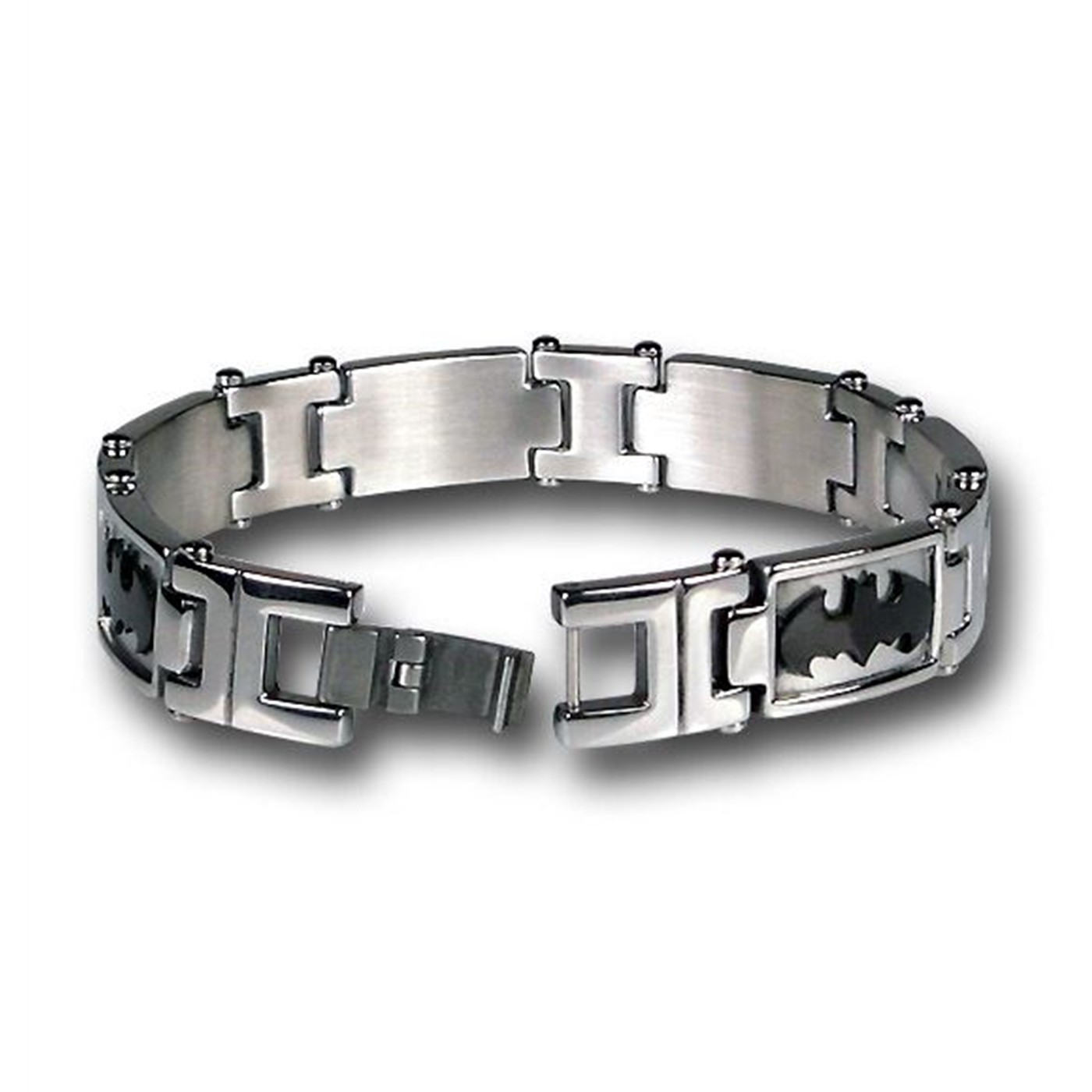 Batman Multi Symbol Stainless Steel Bracelet