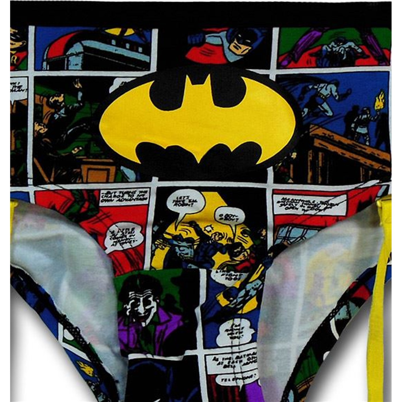 DC Comics Women's Batgirl Panties – Black Bikini Briefs, Batman Underwear, Nylon Blend