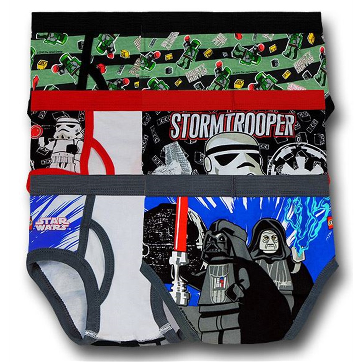 New Boy’s Star Wars Lego Briefs/Underwear 5 Pack Size 8–YOU PICK