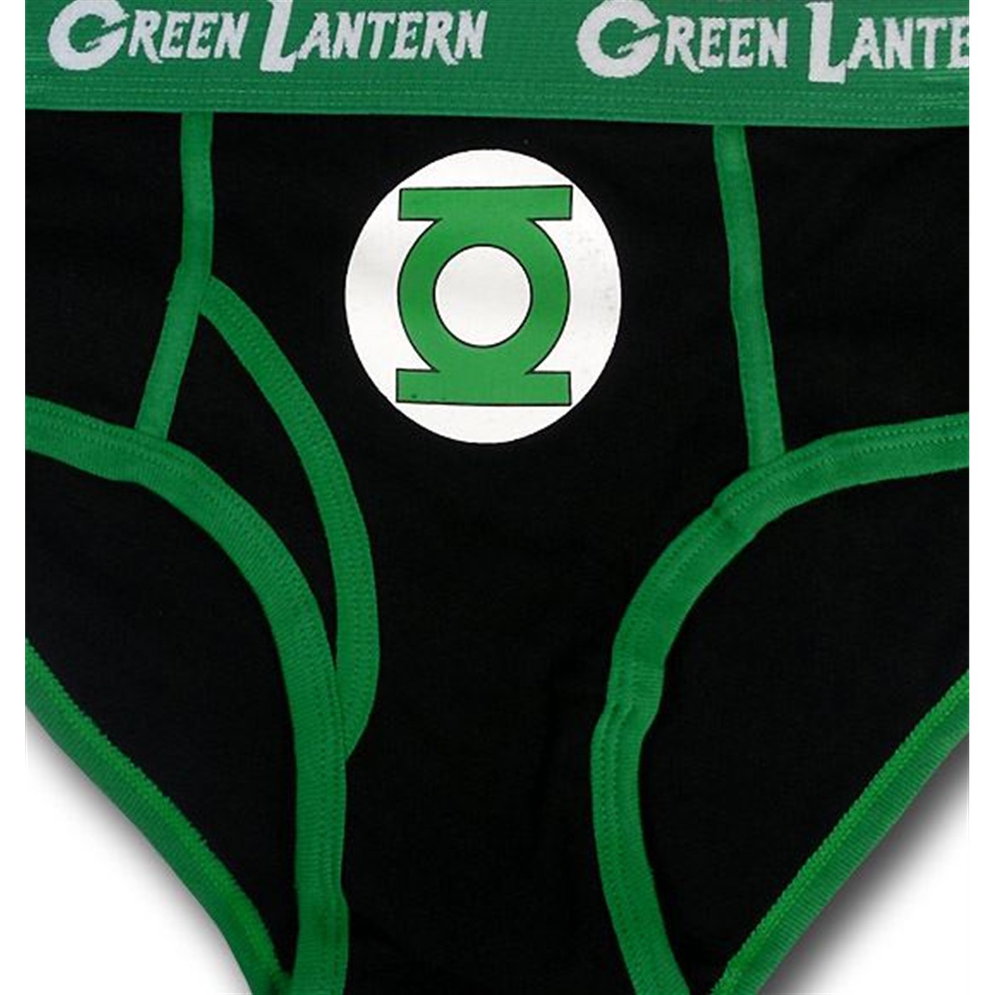 Green Lantern Symbol Black Briefs