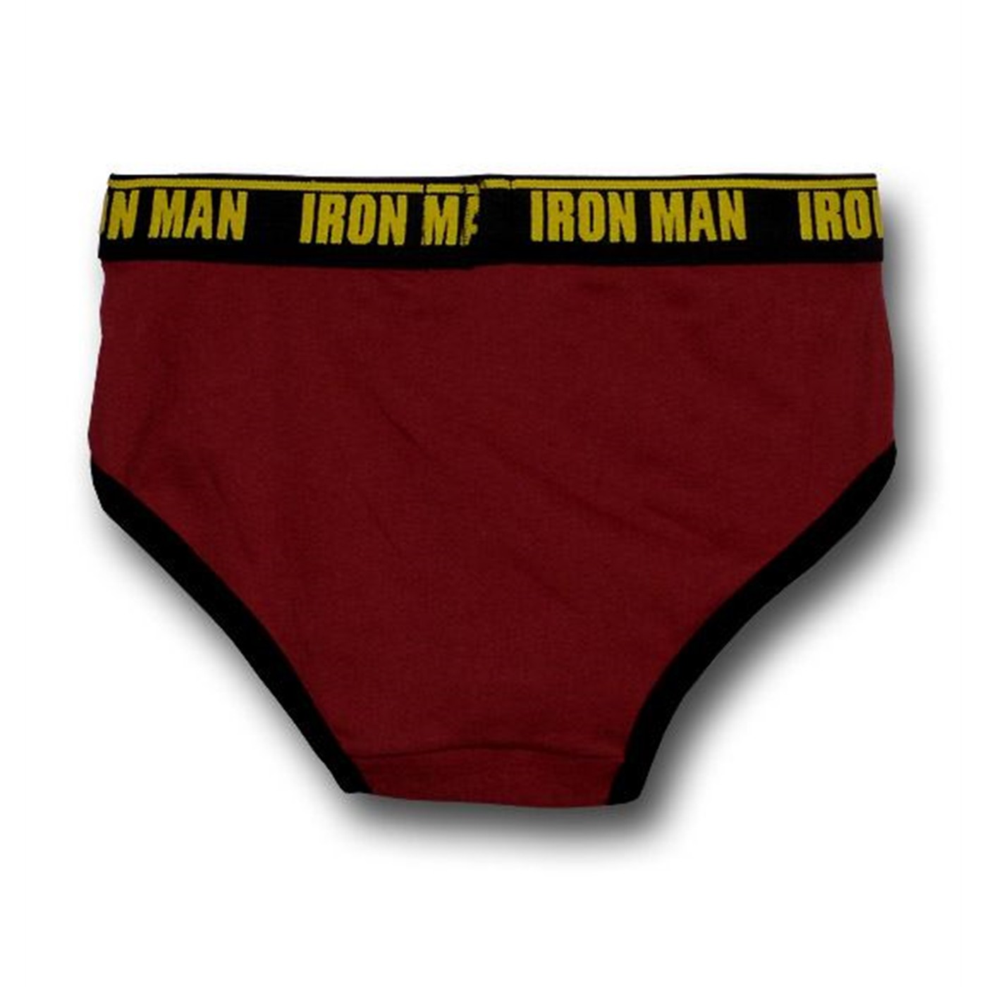 Iron Man Encircled Bust Maroon Briefs