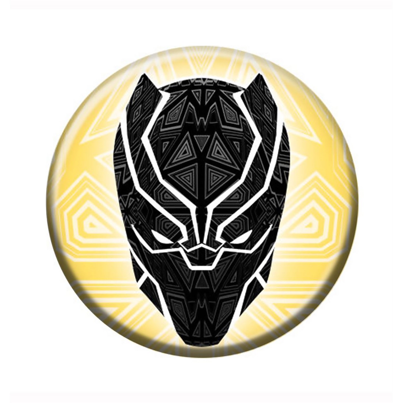 Black Panther Mask Button