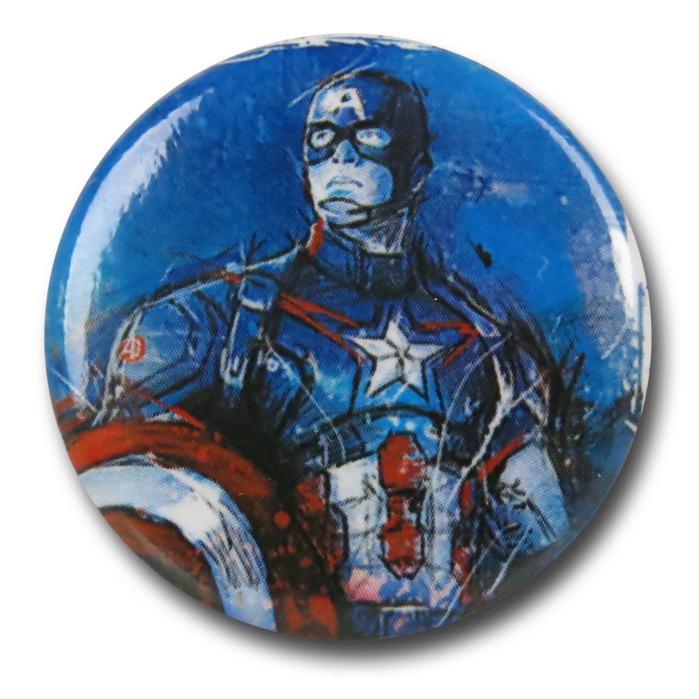 Captain America Age of Ultron Distressed Button