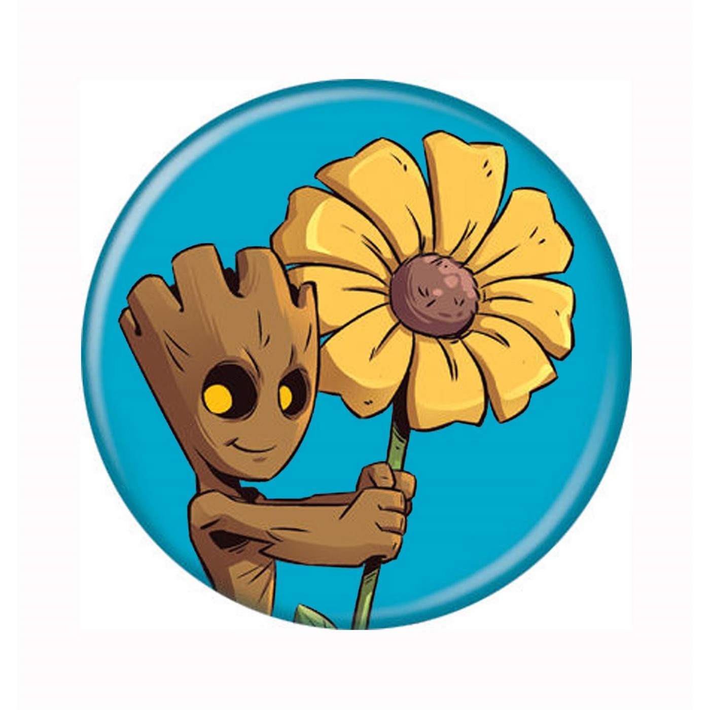 Guardian of the Galaxy Groot with Daisy Button