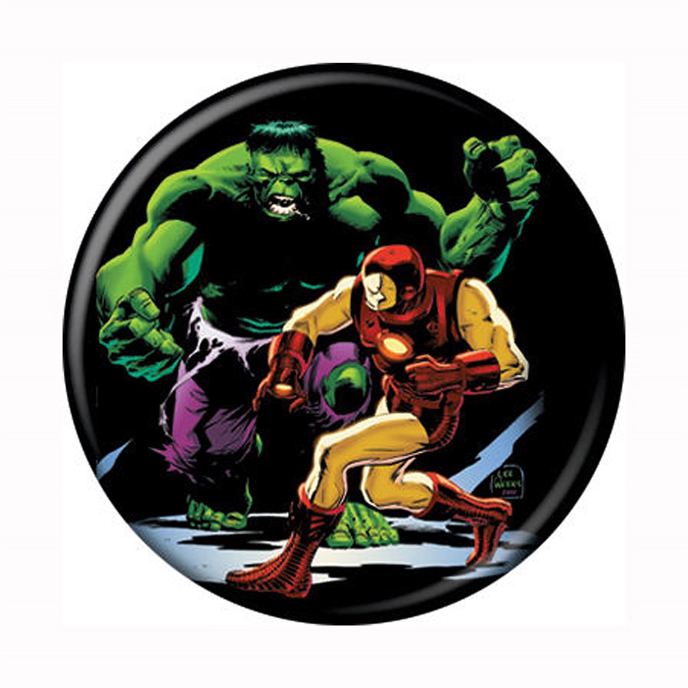 Hulk Vs Iron Man Button