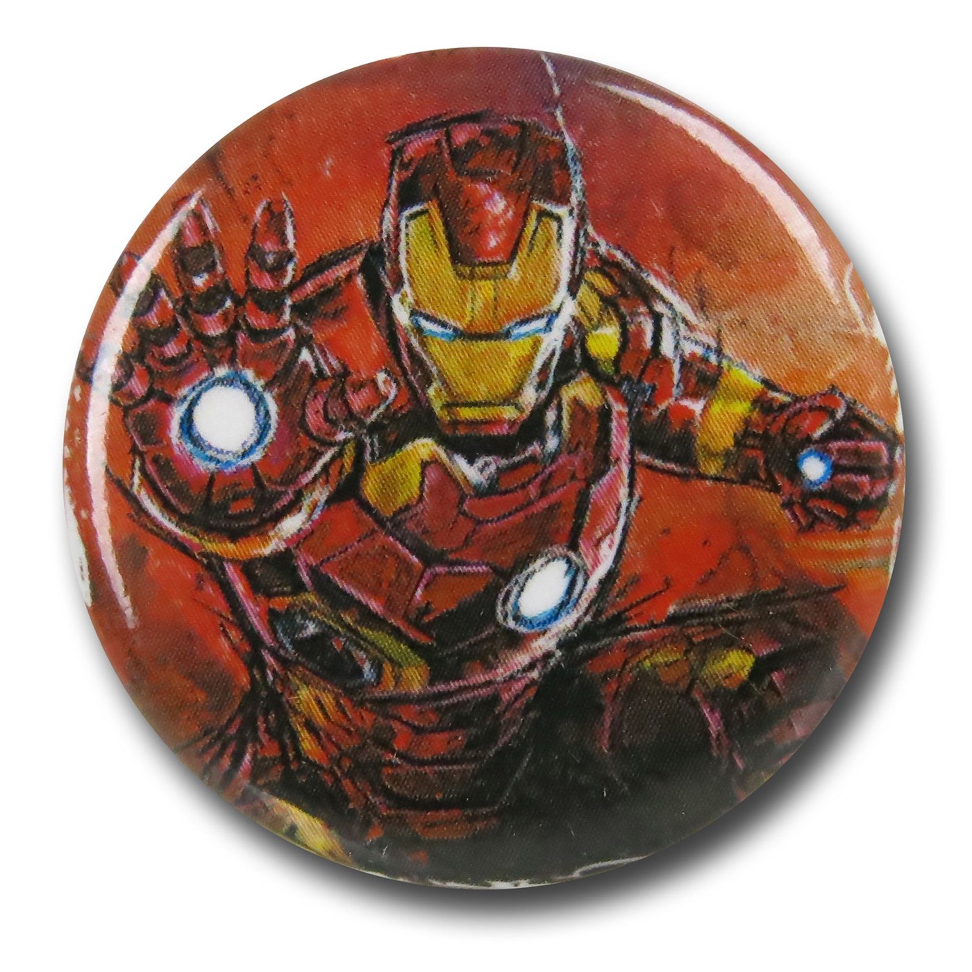 Iron Man Age of Ultron Distressed Button
