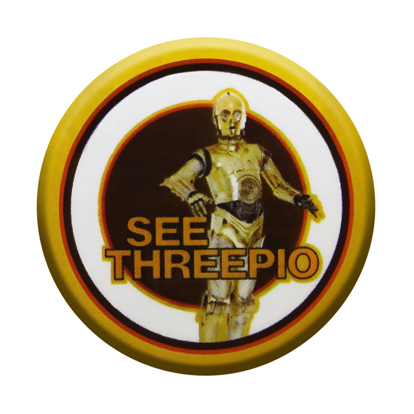 Star Wars C3PO Vintage Circle Button