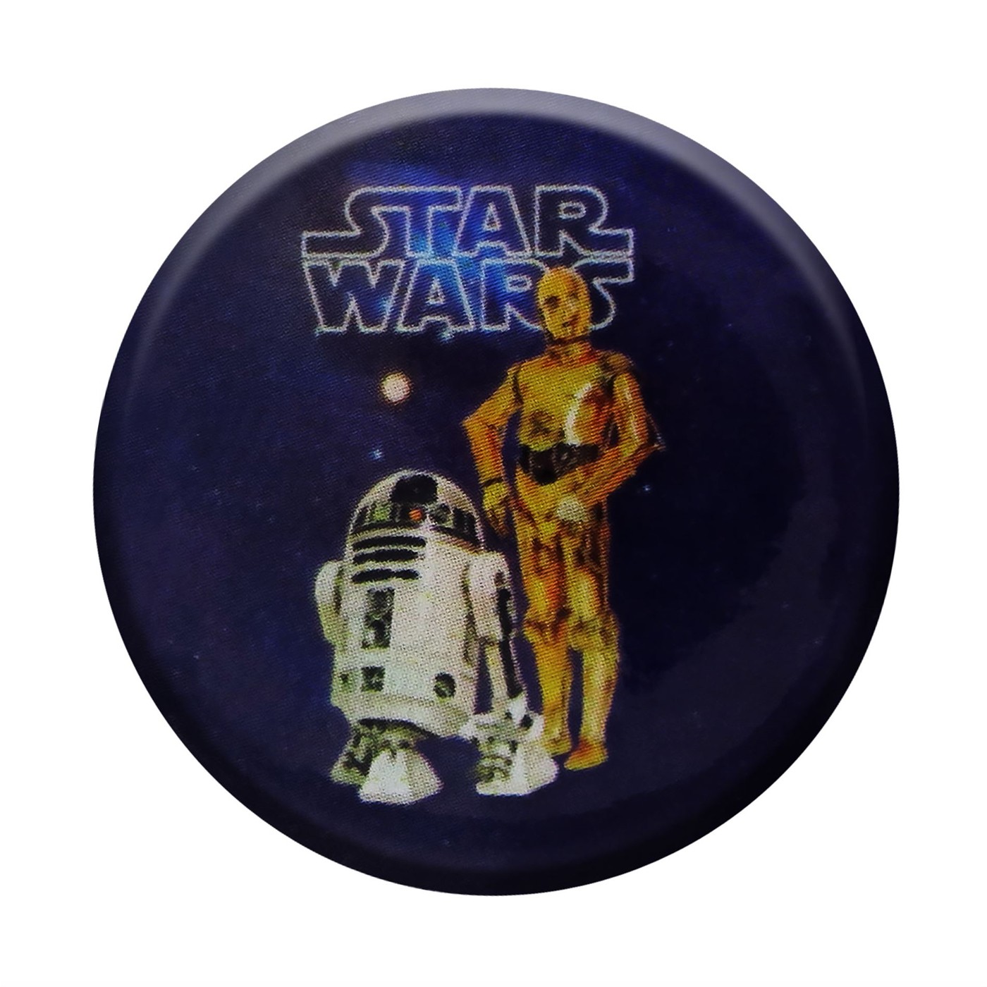 Star Wars Droids on Purple Button