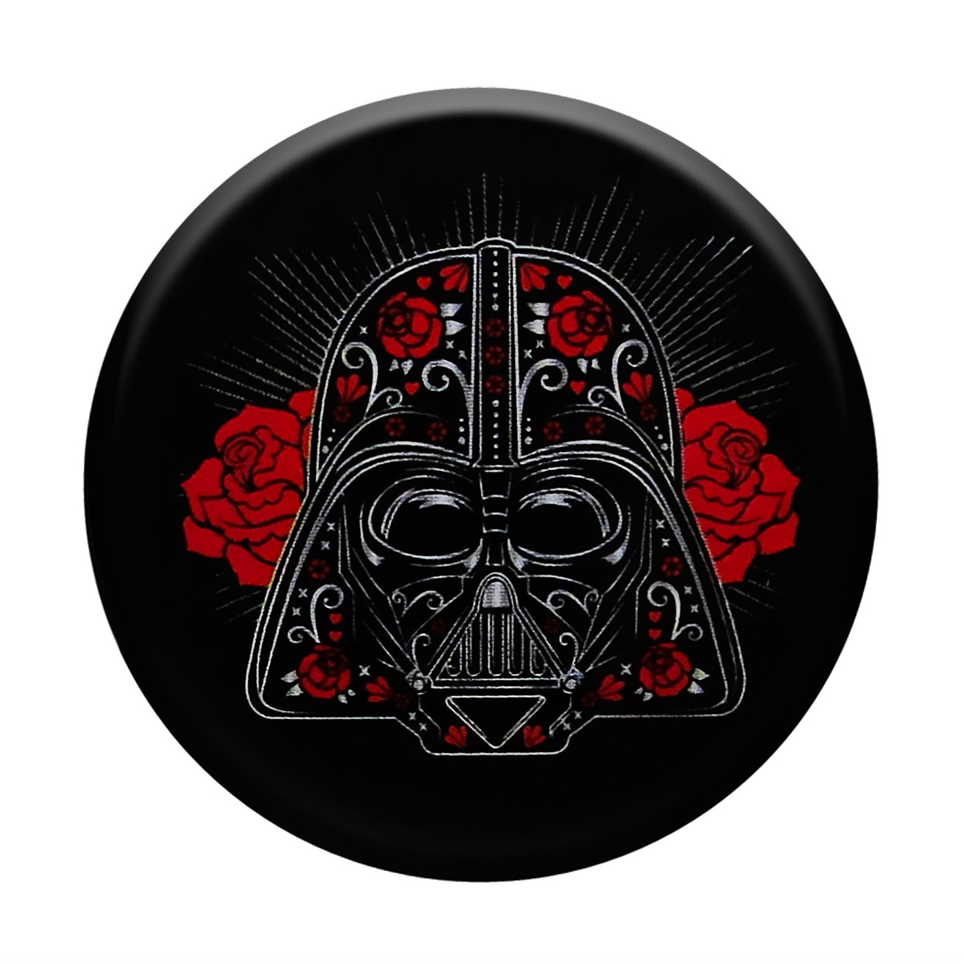 Star Wars Vader Flowers Button
