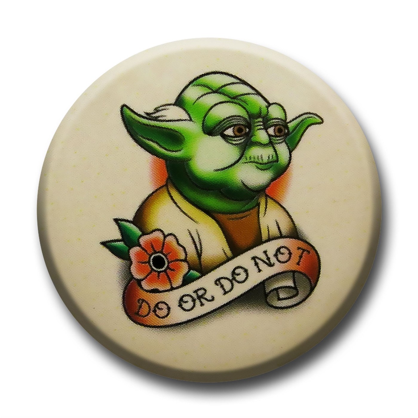 Star Wars Yoda Tattoo Button