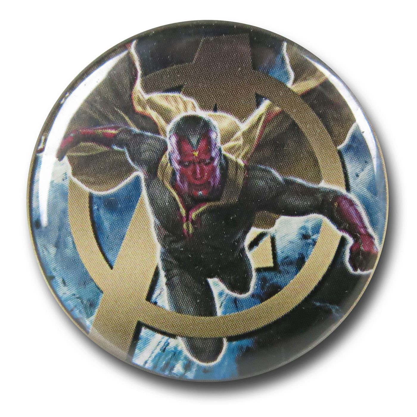 Vision Age of Ultron Symbol Button