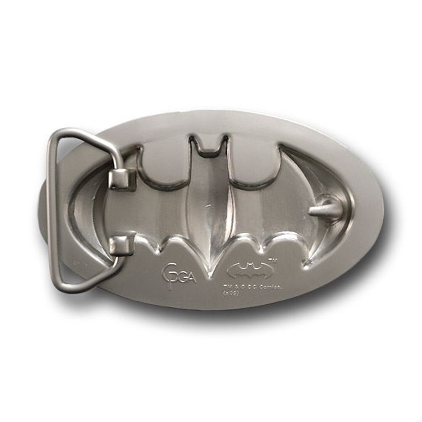 Batman 3D Gray Bat on Light Blue Belt Buckle