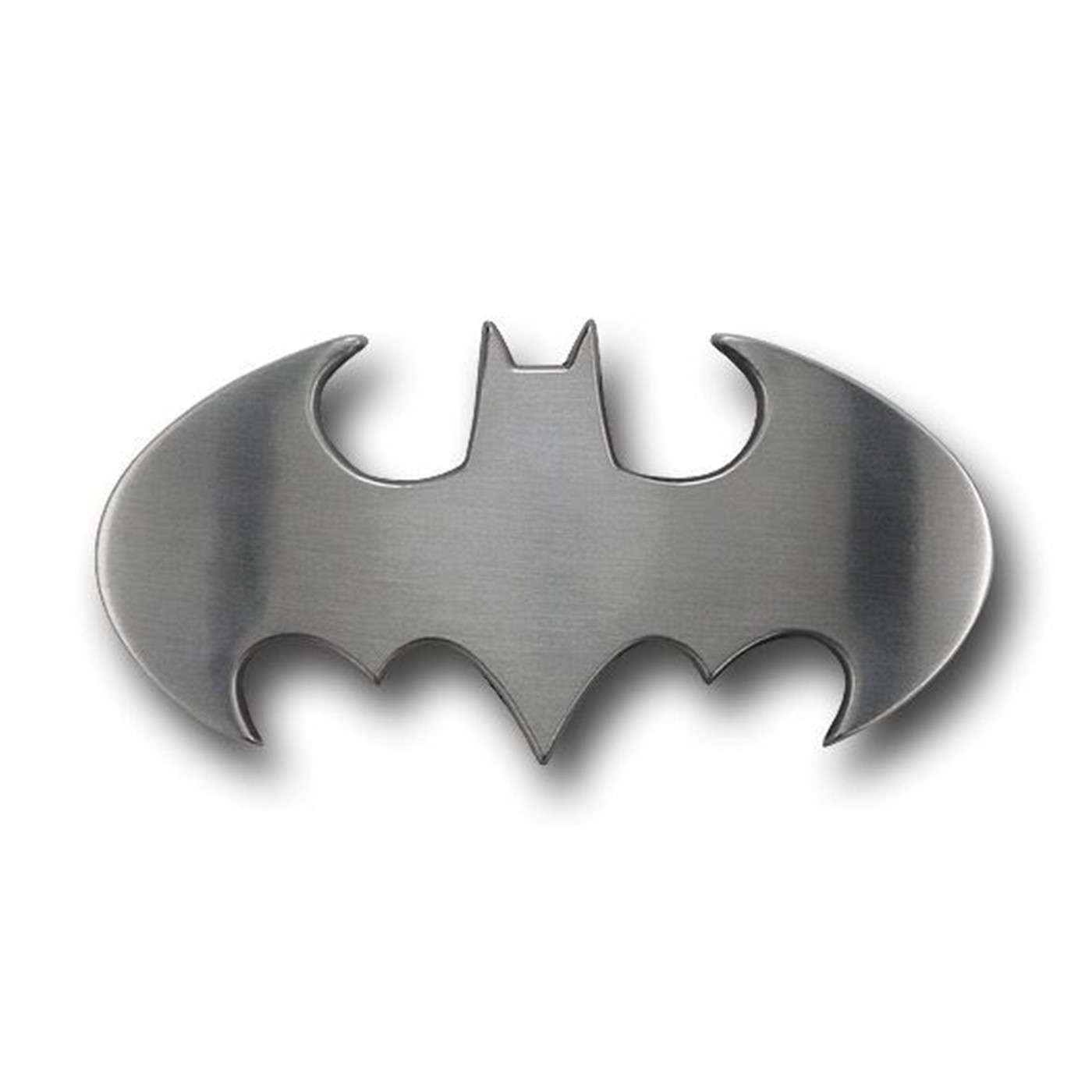 Batman Belt Buckle Brushed Silver Symbol