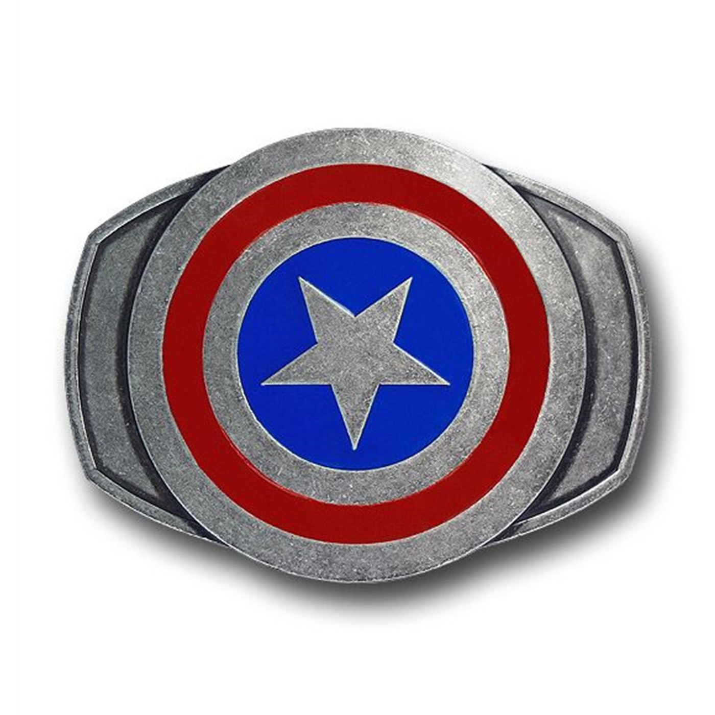 Captain America Pewter Shield Belt Buckle