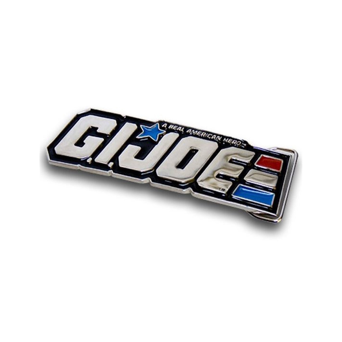 G.I. Joe Silver Logo Belt Buckle