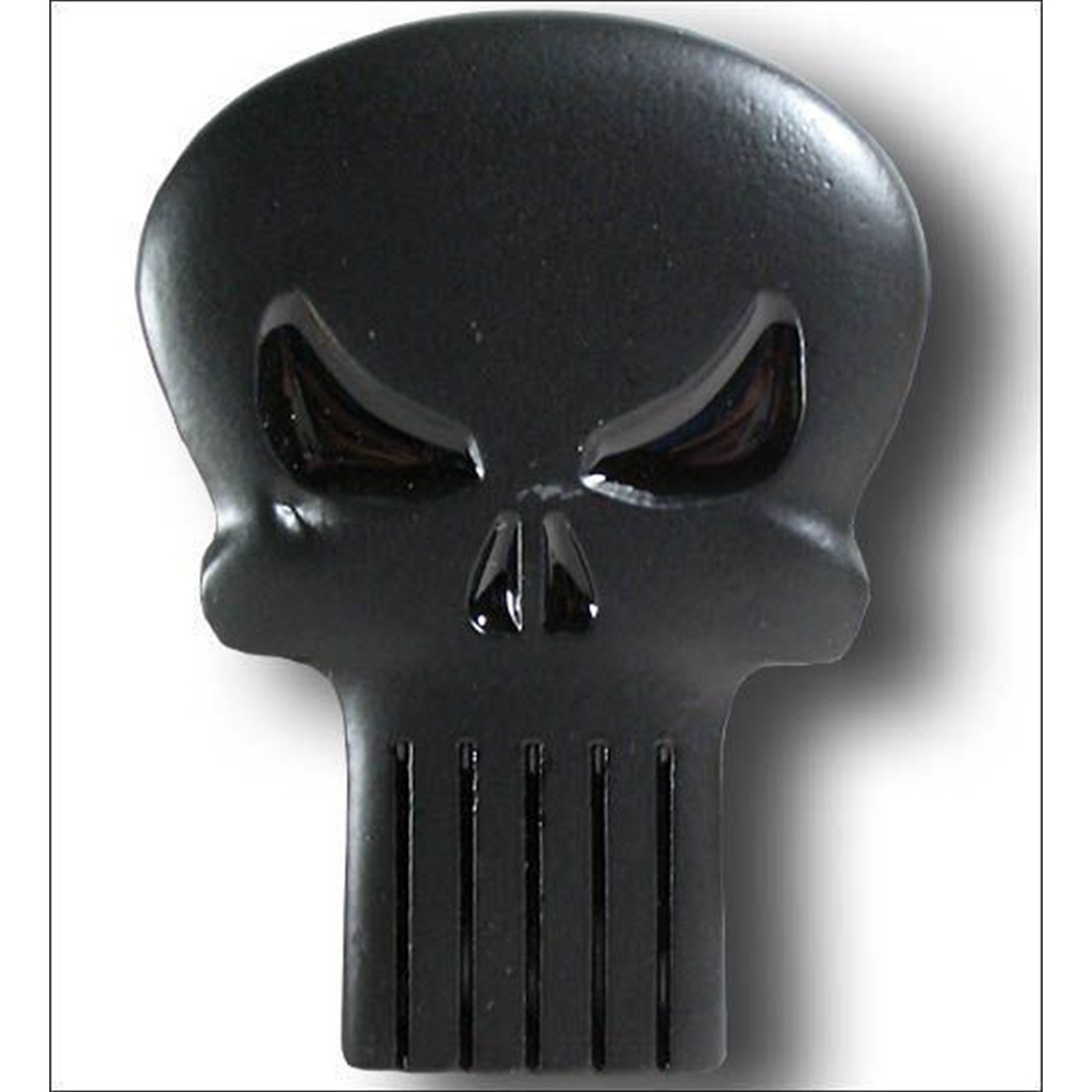 Punisher Skull Belt Buckle Flat Black Skull Symbol