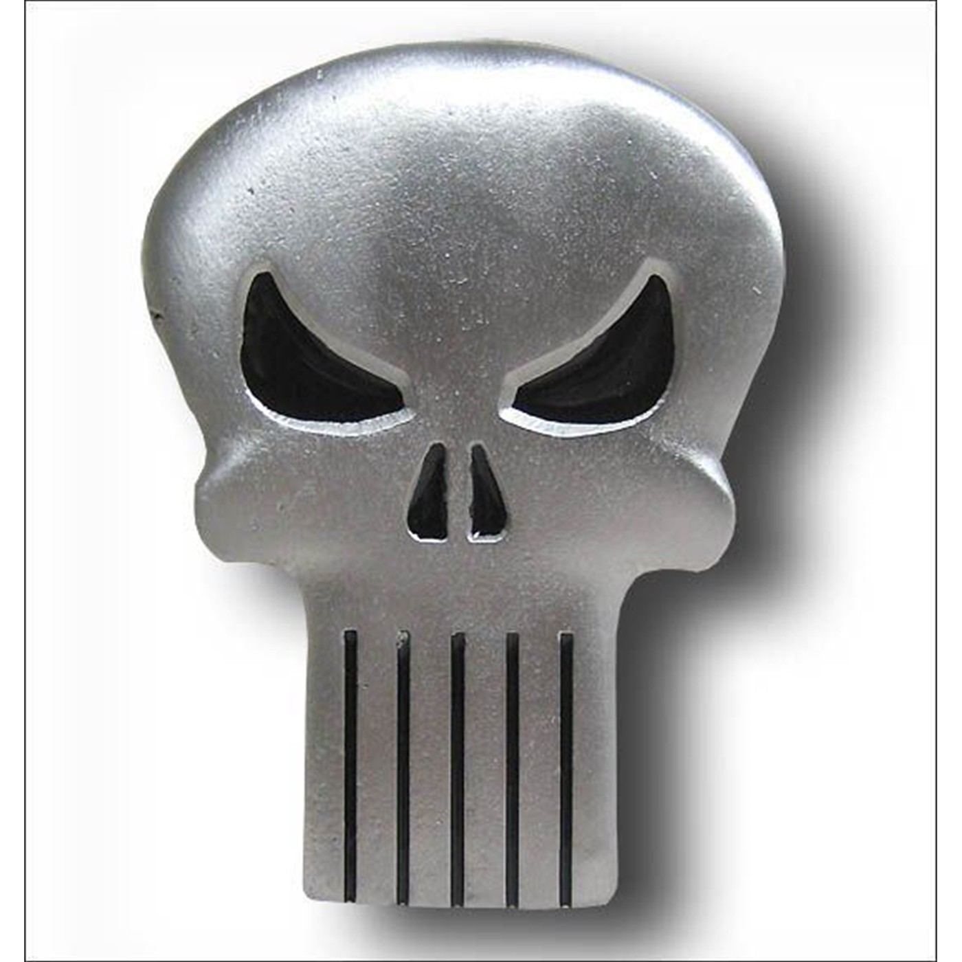 Punisher Belt Buckle Pewter Skull Symbol