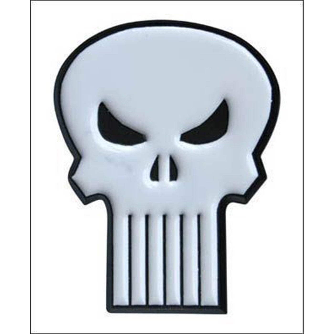Punisher Skull Belt Buckle White Skull Symbol
