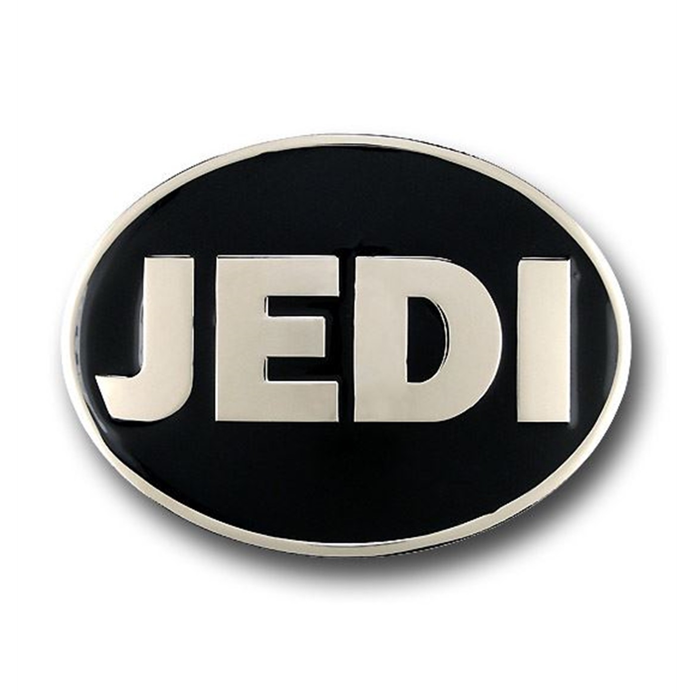 Star Wars Jedi Oval Chrome Belt Buckle
