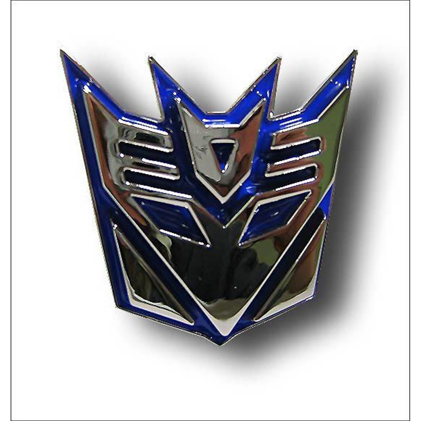 Transformers Decepticon Symbol Chrome Belt Buckle