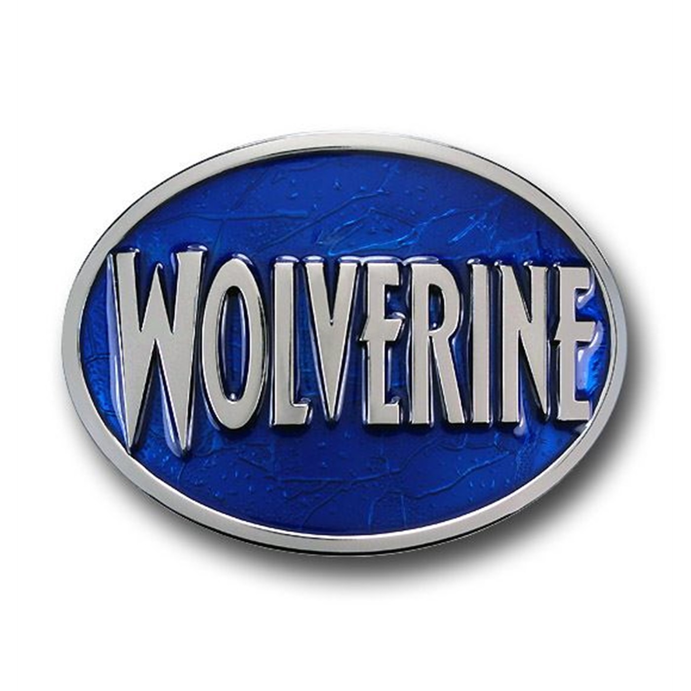 Wolverine Logo Blue Belt Buckle