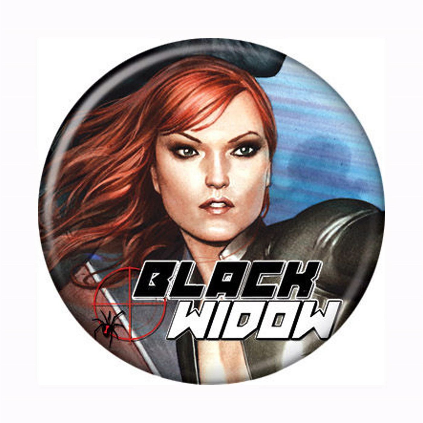Black Widow Wind Swept Conditioned Hair Button