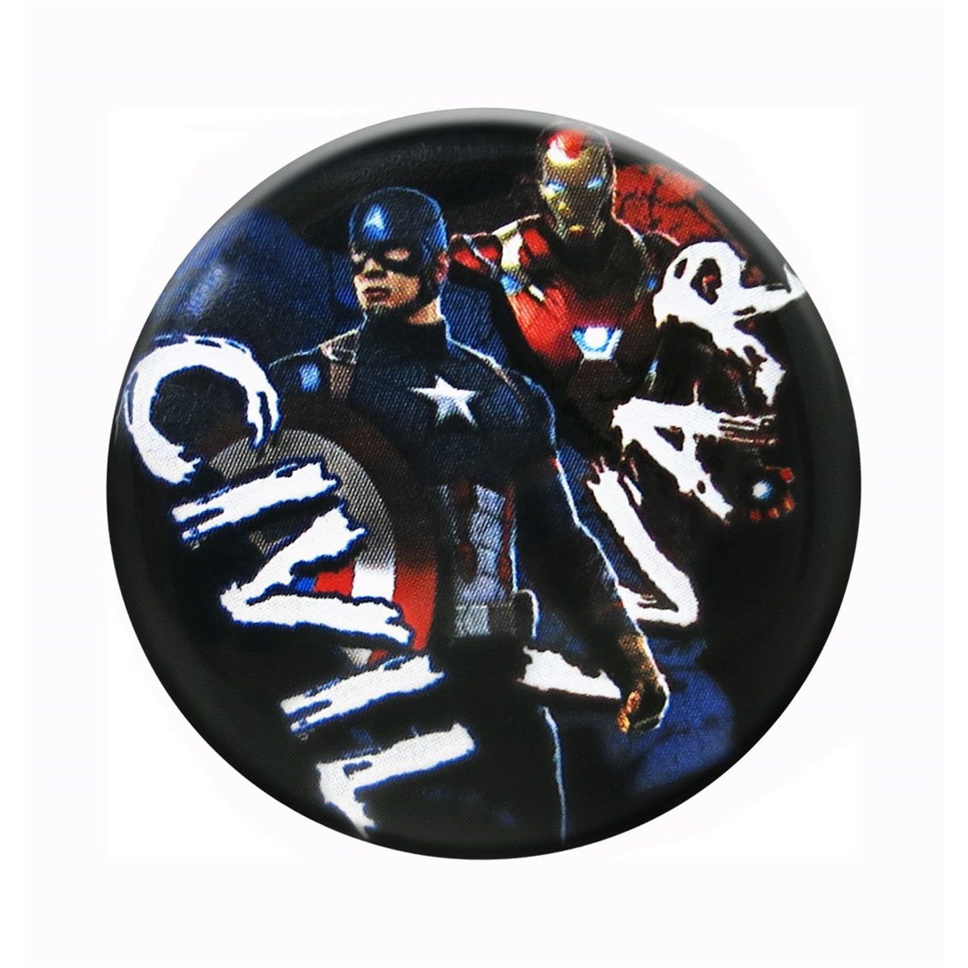 Captain America Civil War Cap Vs Iron Man Button