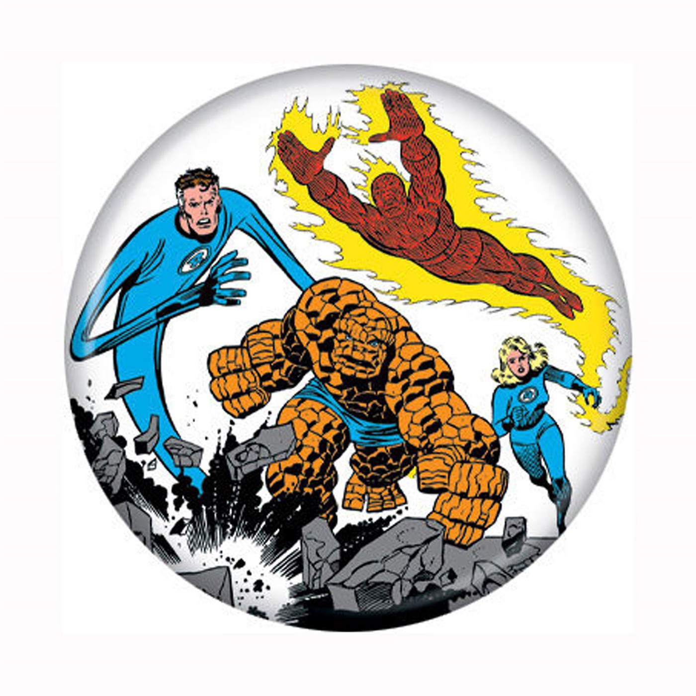 Fantastic Four Team Button