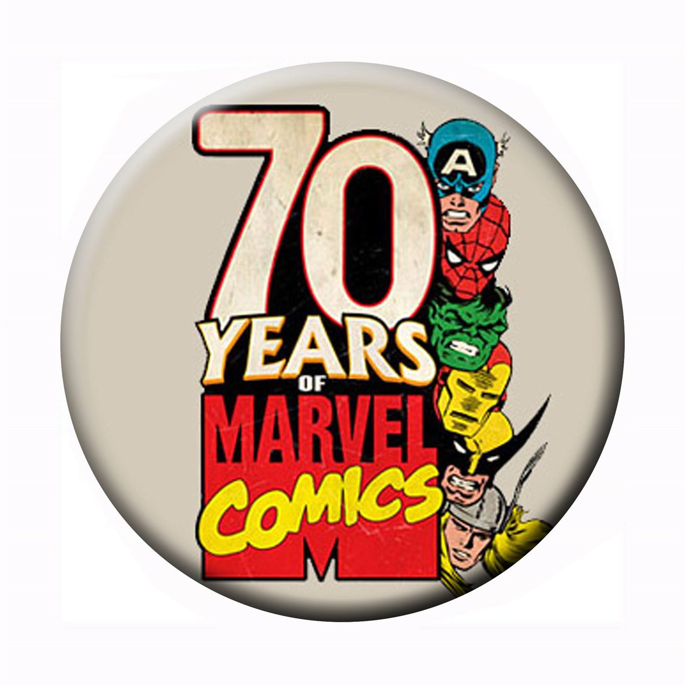 70 Years Marvel Comics Button