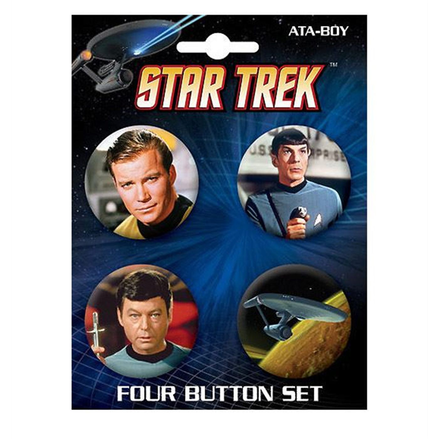 Star Trek Enterprise & Main Cast Button Set