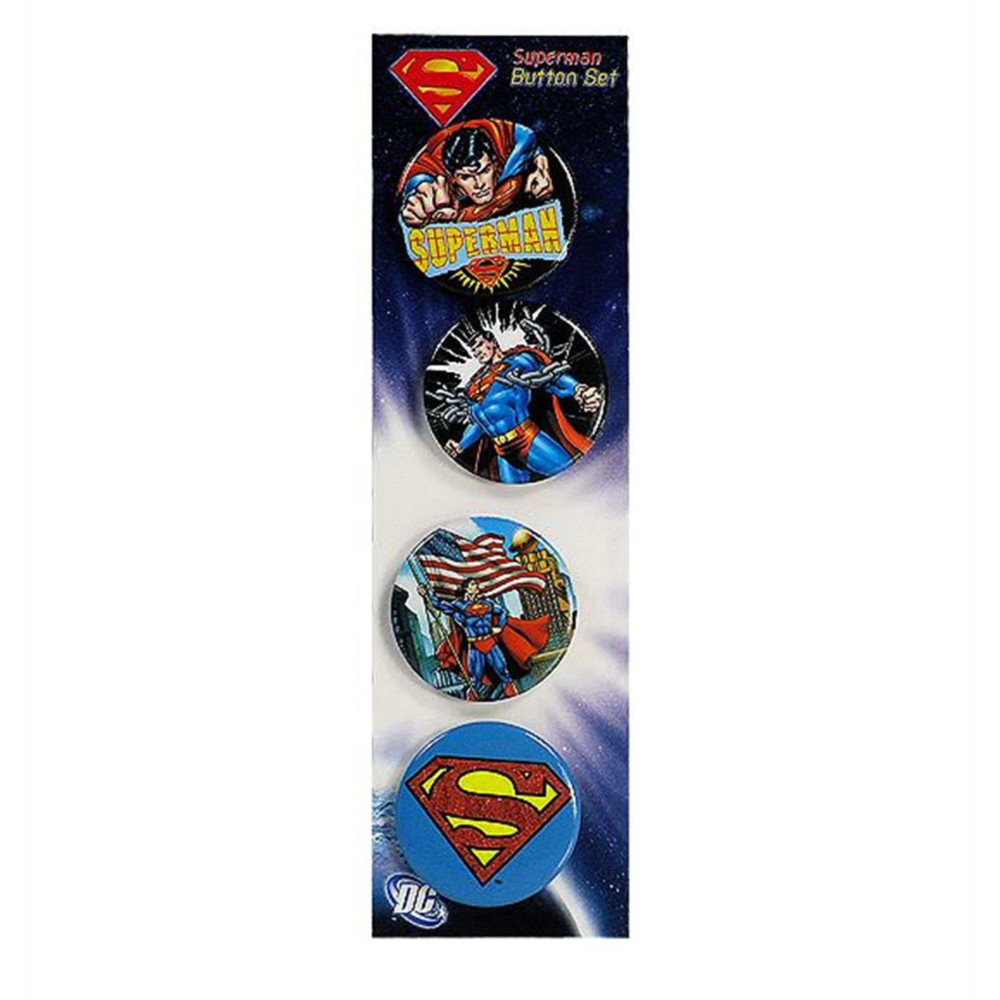 Superman Images and Symbol Button Set