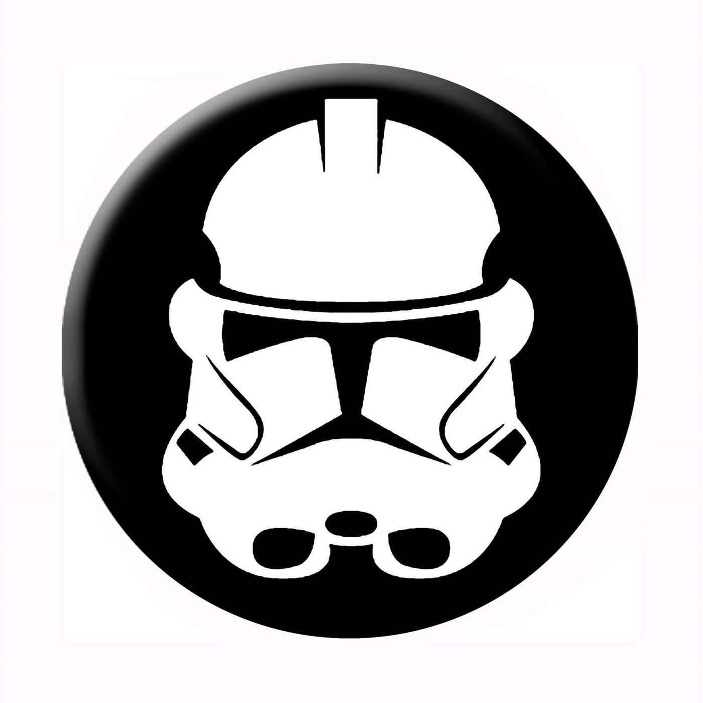 Clone Helmet Star Wars Button