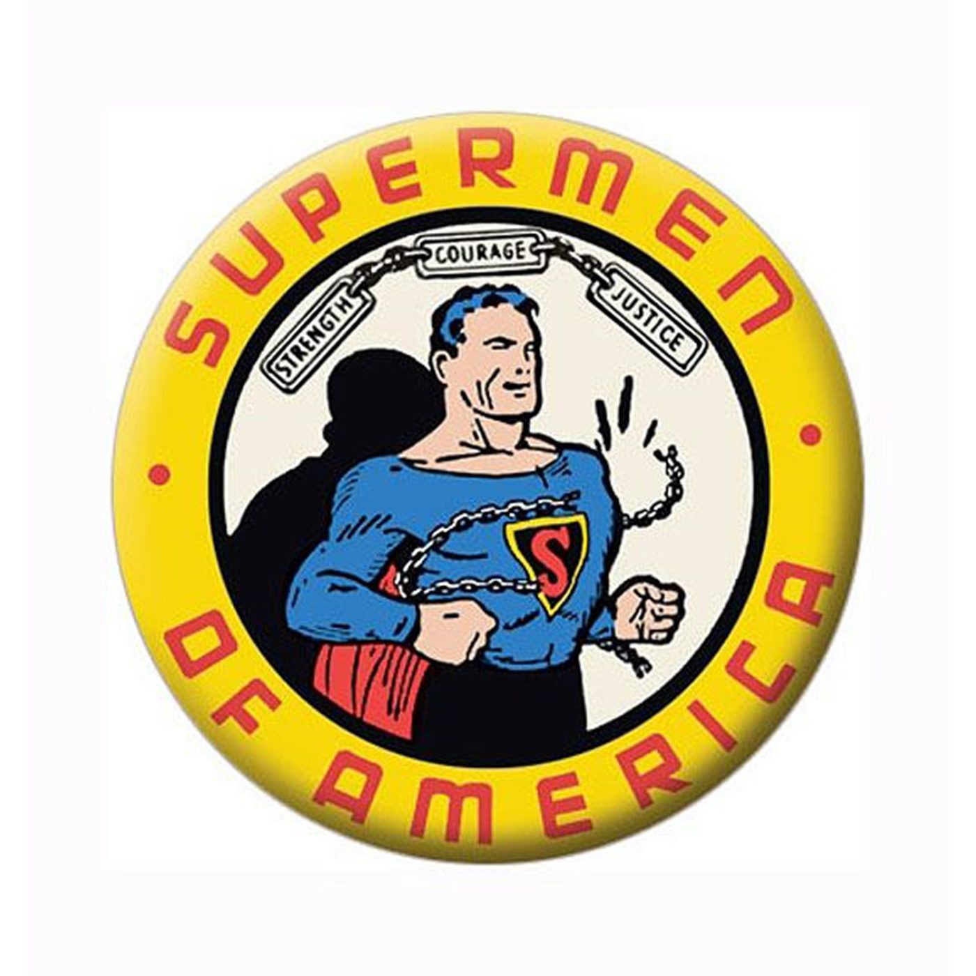 Supermen Of America Button
