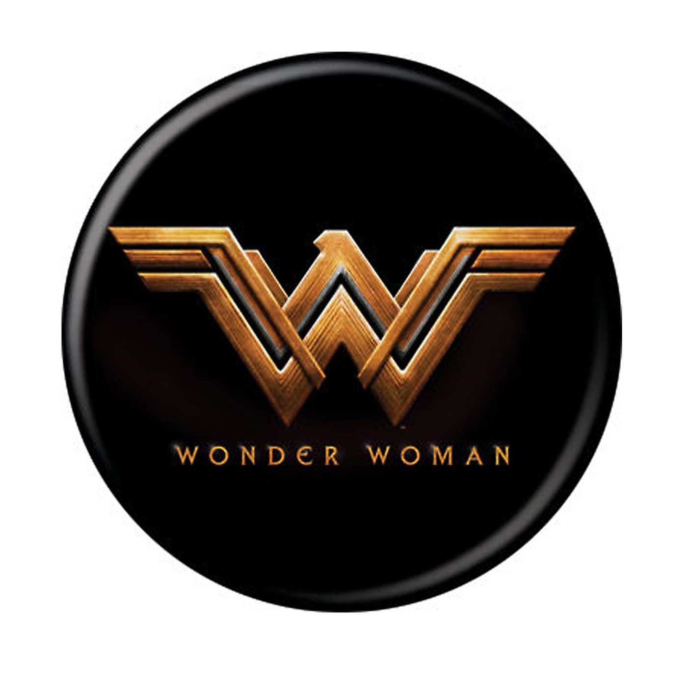 Wonder Woman Movie Logo Black Button