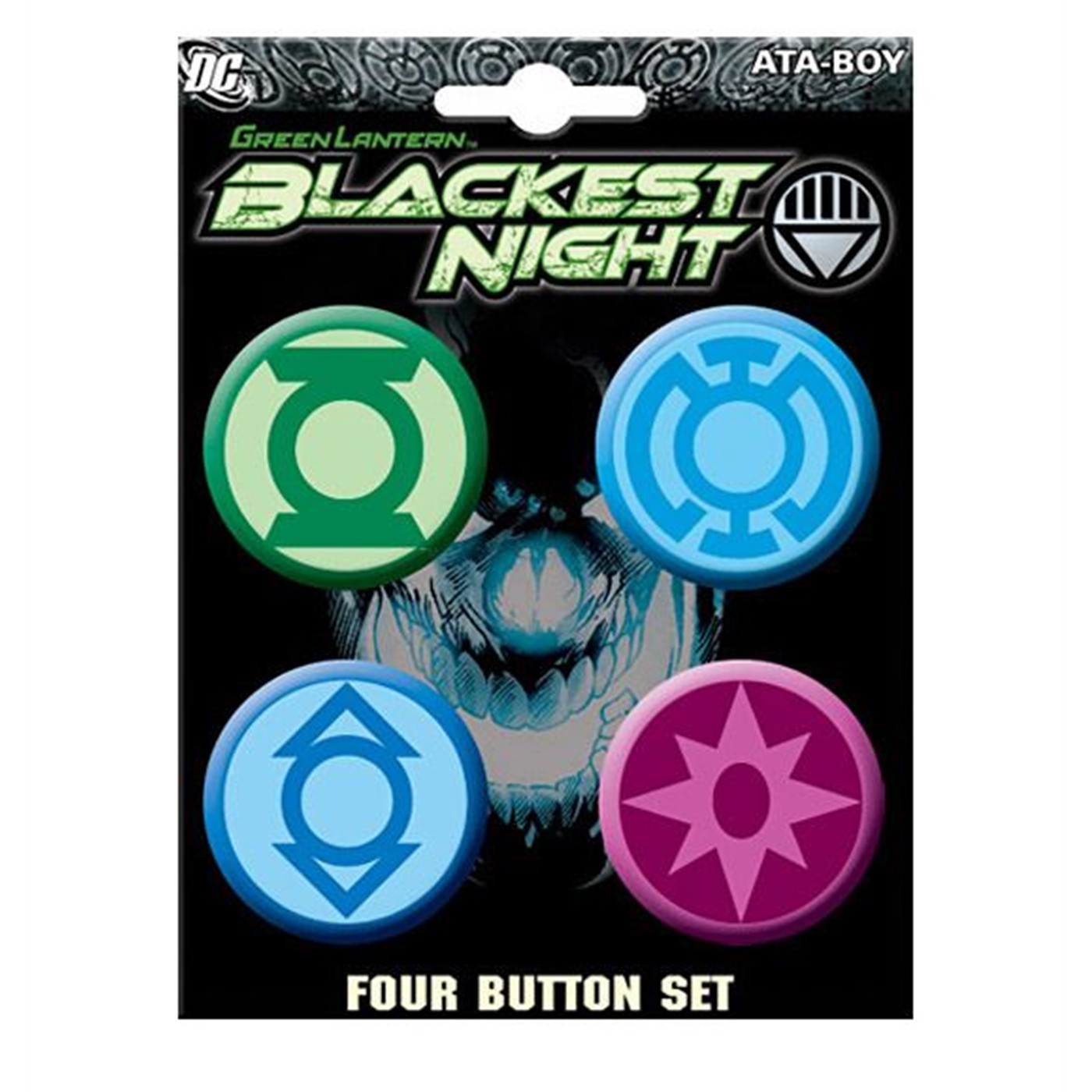Blackest Night 4 Ultraviolet Spectrum Button Set