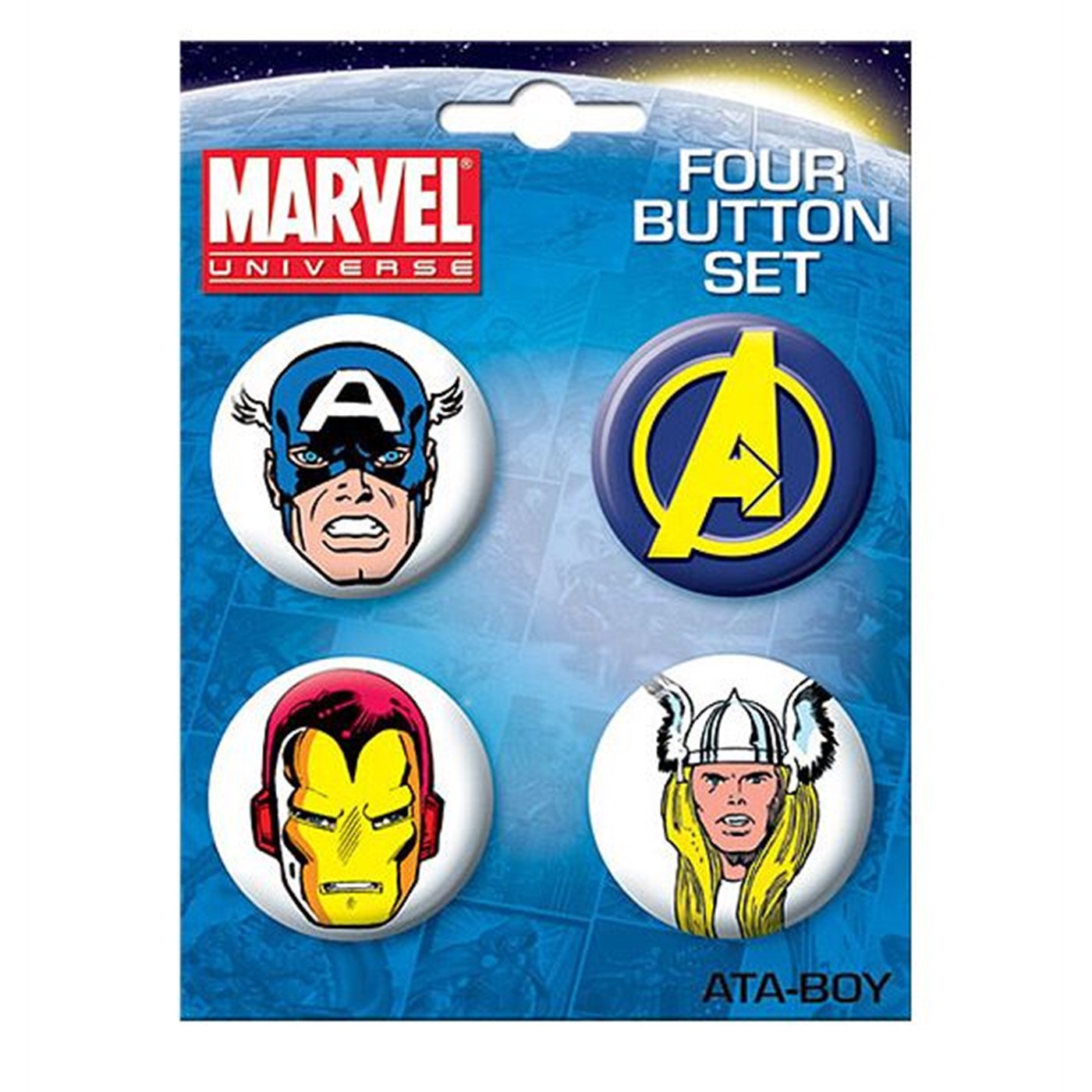 Avengers Four Button Set 1