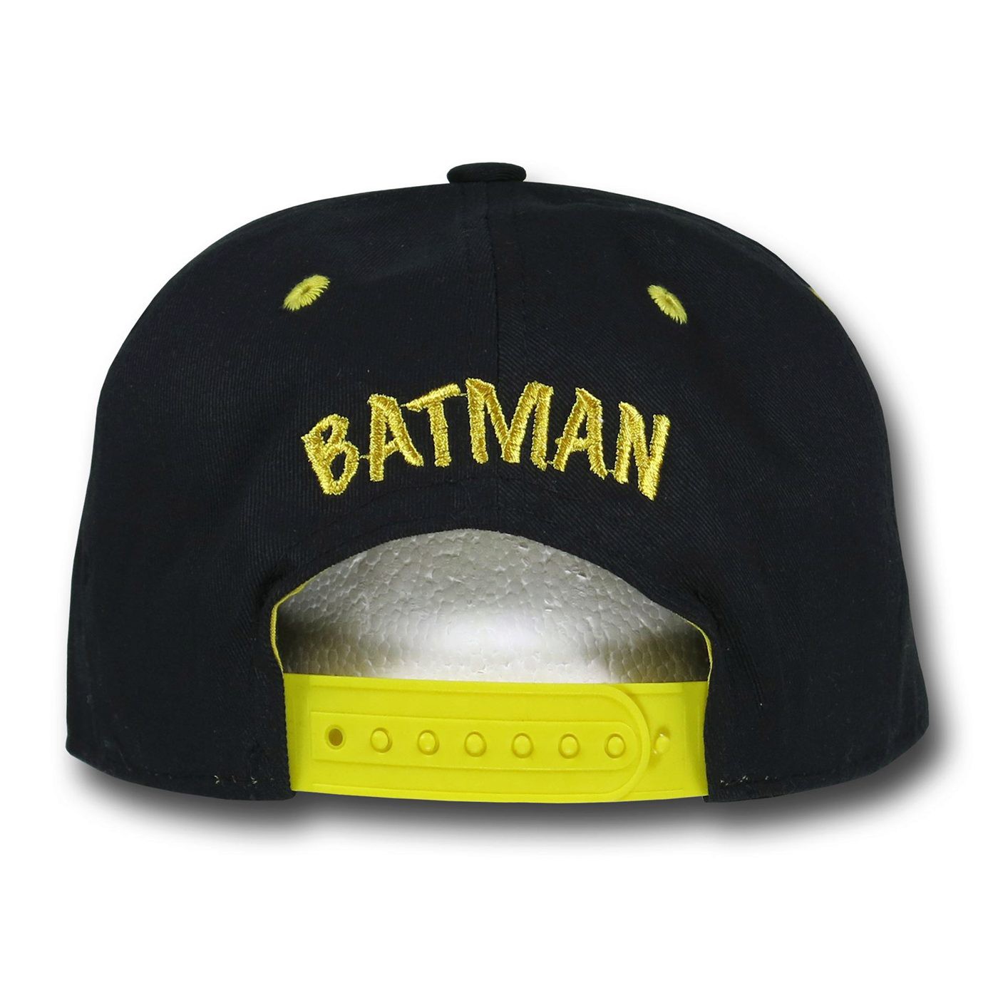 Batman Black & Yellow Sublimated Flat Billed Hat