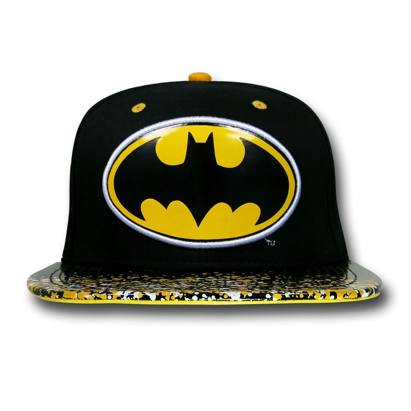 Batman Splatter Print Snapback Hat