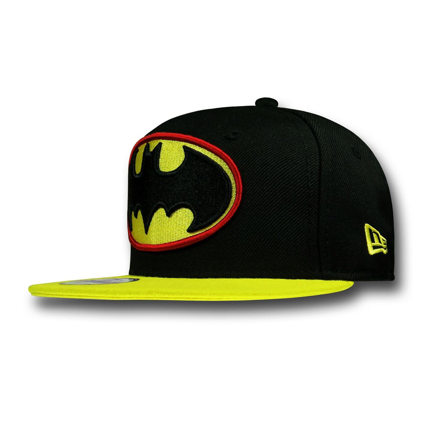 Batman Red Outline Symbol Kids Black 9Fifty Hat