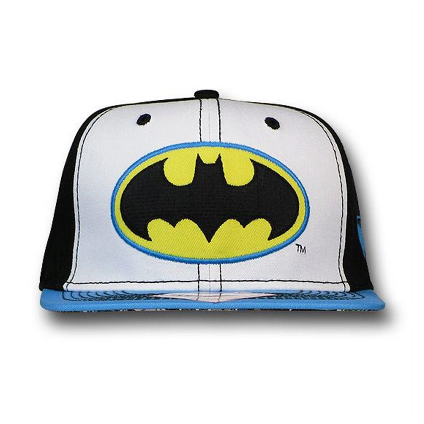 Batman Tri-Color Snapback Flat Bill Hat