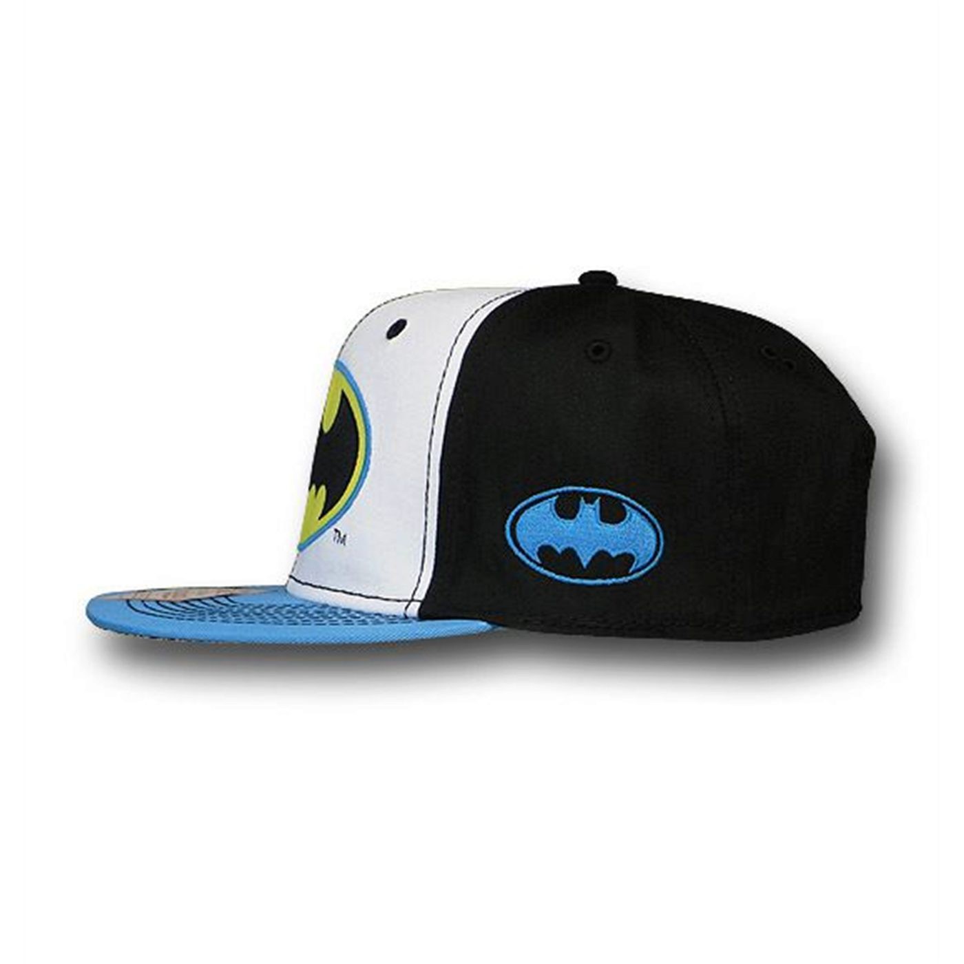 Batman Tri-Color Snapback Flat Bill Hat