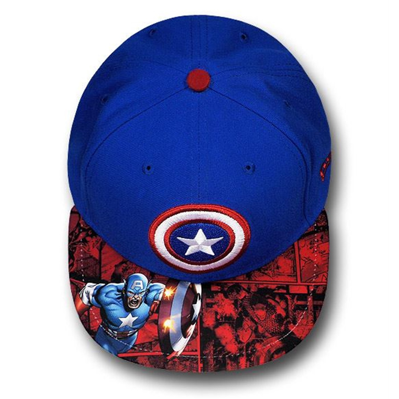 Captain America 59Fifty Sublimated Brim Cap
