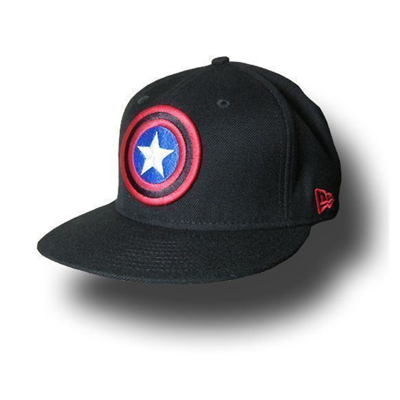 Captain America 59Fifty Red Symbol Flat Bill Cap