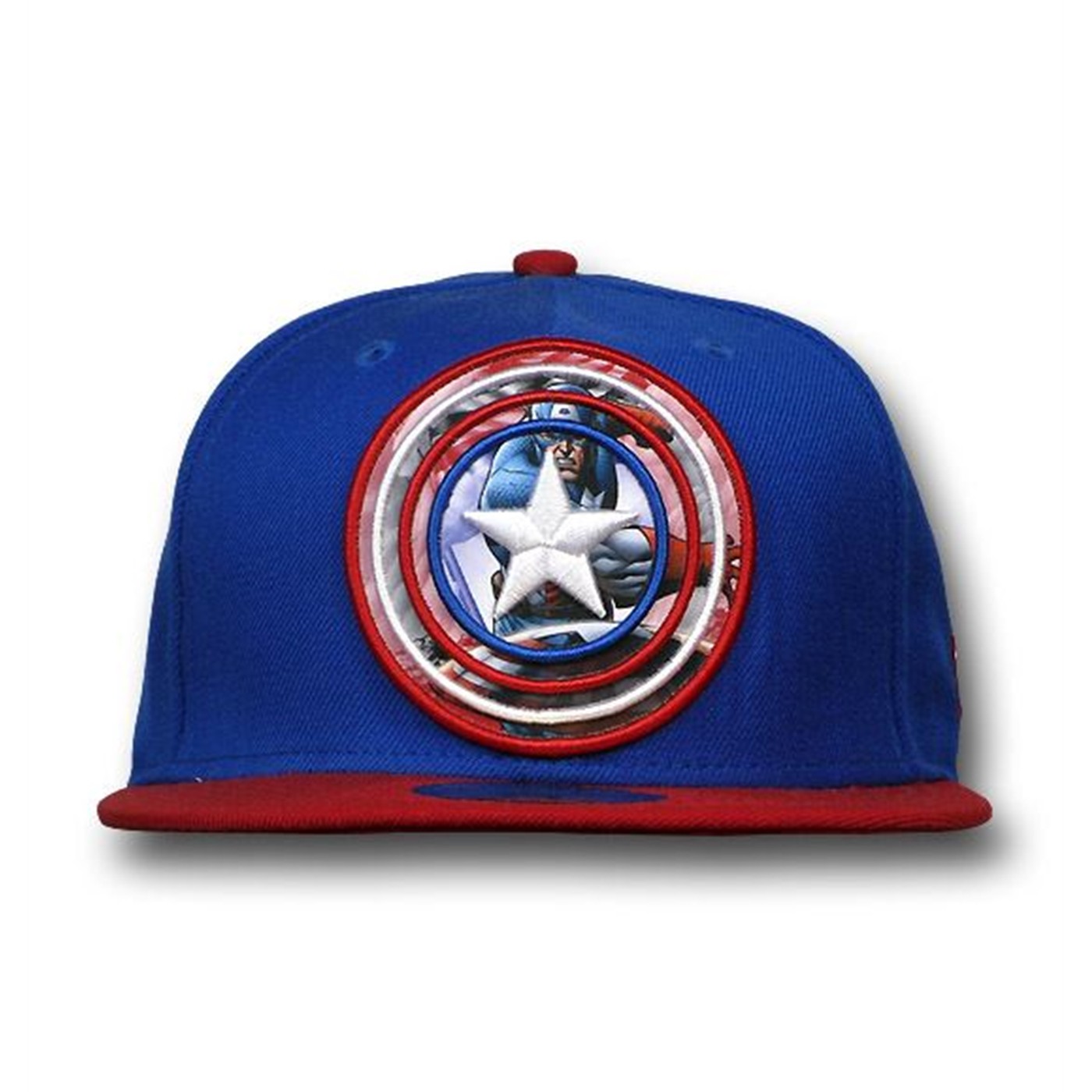 Captain America Target Shield Flat Bill 59Fifty Cap