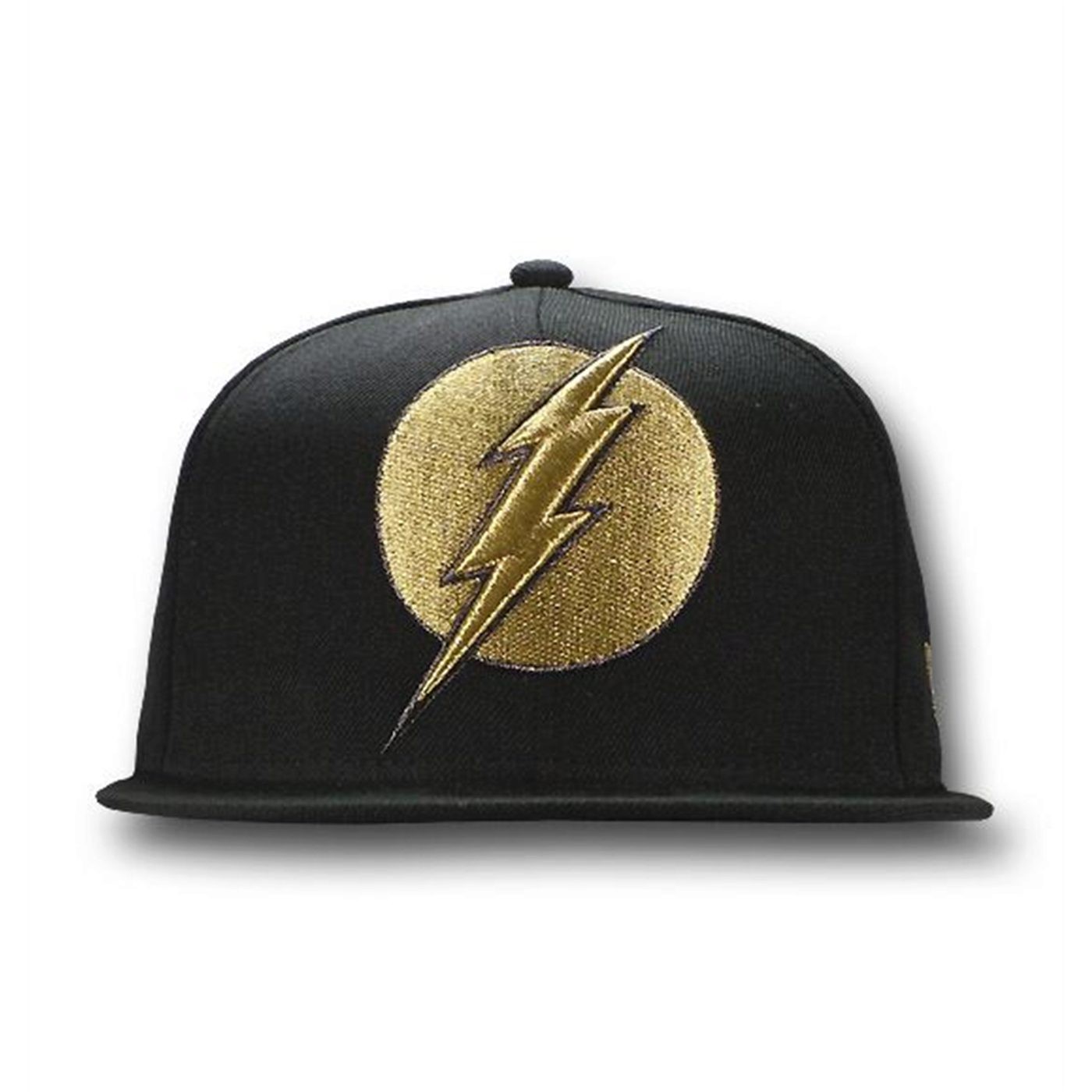 Flash 59Fifty Black Gold Flat Bill Hat