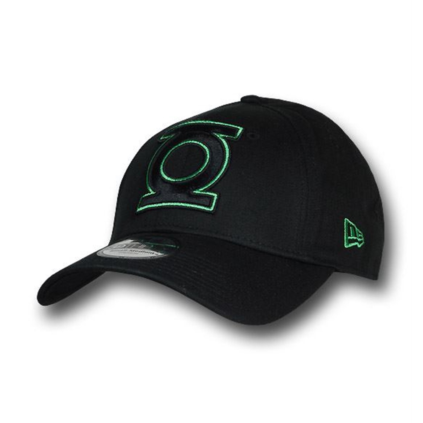 Green Lantern Black & Green Symbol Fitted Baseball Cap