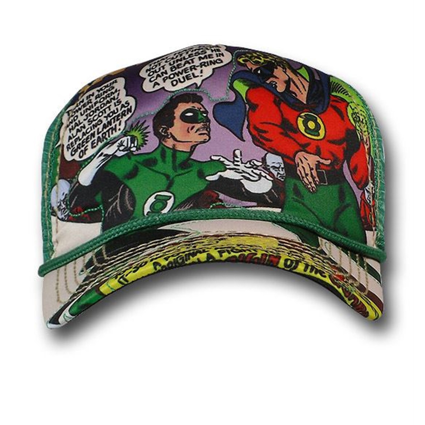 Green Lantern Hal Vs Alan Sublimation Baseball Cap