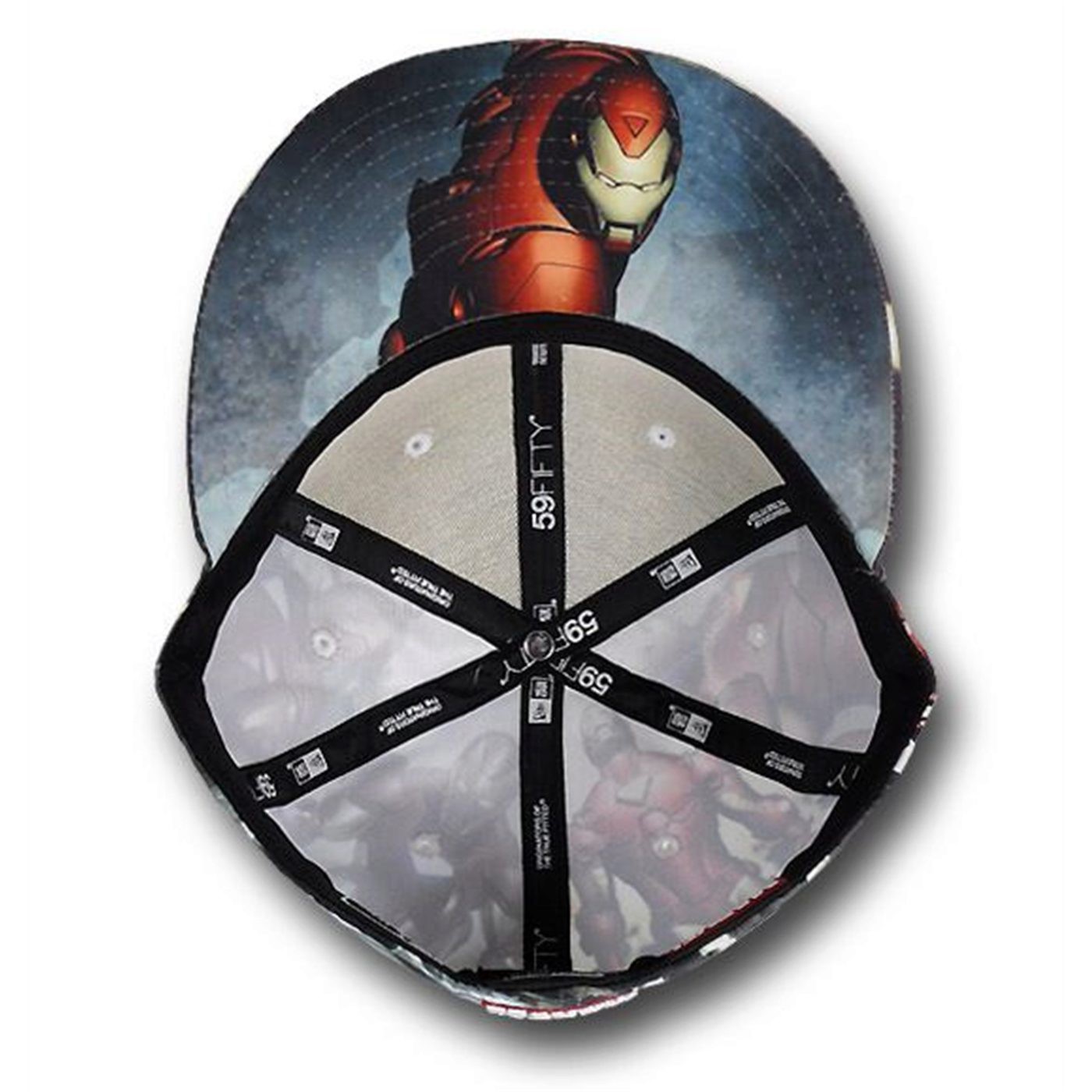 Iron Man 59Fifty Granov Panels Flat Billed Cap